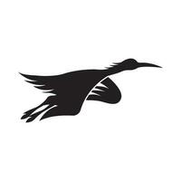 stork logotyp ikon, vektor illustration mall design.
