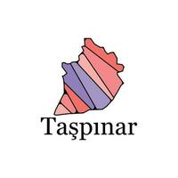 taspinar Vektor Karte bunt, Truthahn Karte Land Illustration Design Vorlage
