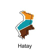 hatay Welt Karte Vektor Design Vorlage, Grafik Stil isoliert auf Weiß Hintergrund, geeignet zum Ihre Unternehmen