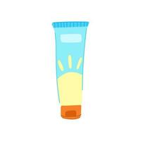 Lotion Sonnencreme Cartoon-Vektor-Illustration vektor