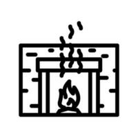 warm Geruch Linie Symbol Vektor Illustration