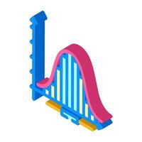 Statistiken Mathematik Wissenschaft Bildung isometrisch Symbol Vektor Illustration