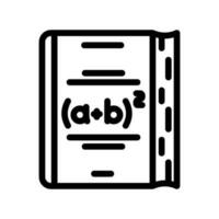 Algebra Bildung Wissenschaft Linie Symbol Vektor Illustration