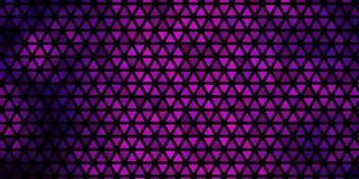 dunkelvioletter Vektorhintergrund mit Dreiecken vektor
