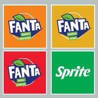 logotyp vektor fanta och sprite soda