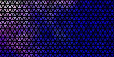 hellrosa blauer Vektorhintergrund mit Dreiecken vektor