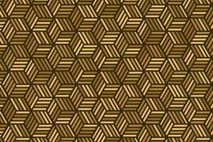 abstraktes goldenes geometrisches nahtloses Musterdesign modern vektor