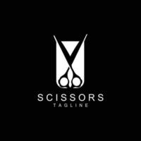 Schere Logo, Rasierapparat Vektor, einfach Barbier Geschäft Design, Symbol, Hintergrund, Symbol, Vorlage vektor