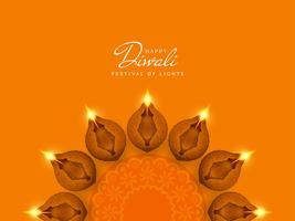 Abstrakter stilvoller glücklicher Diwali-Festivalhintergrund vektor