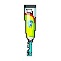 dental tandkräm spel pixel konst vektor illustration