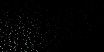 Dunkelgrüne Vektorschablone mit Neonsternen, die bunte Illustration mit kleinen und großen Sternen für Ihre Geschäftsförderung leuchten vektor
