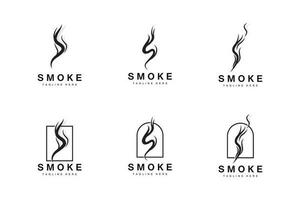 ånga ånga logotyp vektor varm avdunstar arom. lukt linje illustration, matlagning ånga ikon, ånga tåg, bakning, rökning