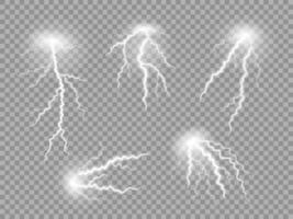 Gewitter Blitz Wirkung, elektrisch Funke vektor