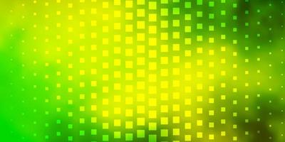 hellgrün-gelbe Vektorvorlage in Rechteckdarstellung mit einer Reihe von Gradientenrechteckmustern für Geschäftsbroschüren-Broschüren vektor