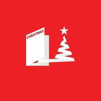 fröhlich Weihnachten Logo Vektor
