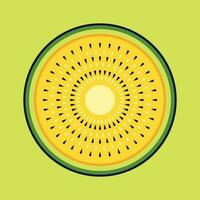 gul vattenmelon frukt tecknad serie vektor ikon illustration. mat frukt ikon begrepp isolerat premie vektor. platt tecknad serie stil lämplig för webb landning sida, baner, klistermärke, bakgrund