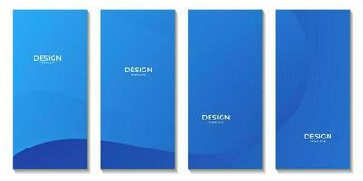 blå broschyrer Vinka abstrakt lutning bakgrund vektor