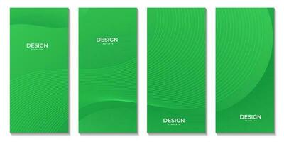 abstrakt grön broschyrer lutning färgrik Vinka bakgrund för företag vektor