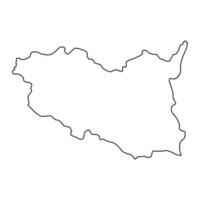 pardubice område administrativ enhet av de tjeck republik. vektor illustration.