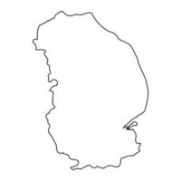 Lincolnshire Karte, zeremoniell Bezirk von England. Vektor Illustration.