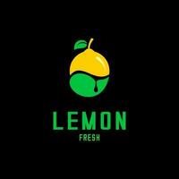 färsk citron- logotyp illustration vektor