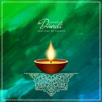 Abstrakt konstnärlig Happy Diwali bakgrund; vektor