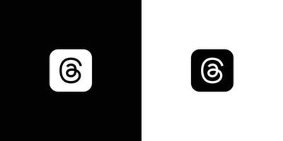 Fäden Sozial Medien Logo Symbol vektor