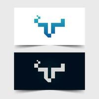 modern und einfach Techno Stier Logo Illustration Design vektor