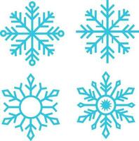 snöflinga illustration. vinter- geometrisk symbol.för design dekoration och illustration. vektor