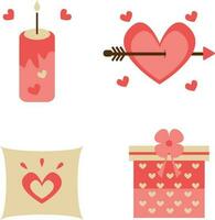 Valentinstag Tag Dekoration.Hintergrund mit Produkt Anzeige und Herz geformt, z Dekoration design.vektor Illustration vektor