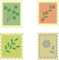 Porto Briefmarke klassisch. Ornament, architektonisch Einzelheiten. Hand gezeichnet Vektor Illustration.