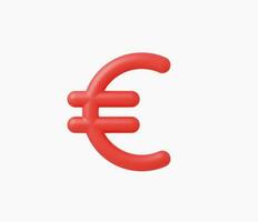 3D realistiska euro pengar ikon vektorillustration vektor