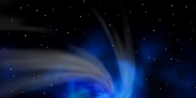 mörkblå vektorbakgrund med färgglada stjärnor modern geometrisk abstrakt illustration med stjärnmönster för inslagning av gåvor vektor