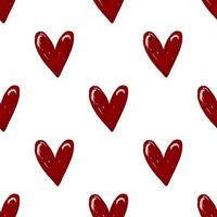 schön nahtlos Hintergrund mit Rosa Herzen. Valentinstag Tag. nahtlos Liebe Herz Design Hintergrund. endlos Muster auf Valentinstag Tag. das nahtlos Textur mit farbig Herzen. vektor