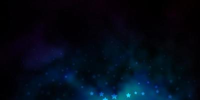 dunkelblaues Vektorlayout mit hellen Sternen moderne geometrische abstrakte Illustration mit Sternenthema für Handys vektor
