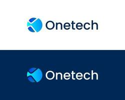 k tech och teknologi modern logotyp ikon vektor