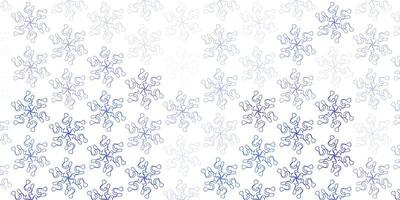 hellblaue natürliche Vektorgrafiken mit Blumen vektor