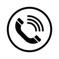 telefon ring upp ikon, gammal telefon ikon, kallelse telefon, teknologi enhet, Kontakt information, kommunikation symbol, Stöd, chatt, trendig svart tecken isolerat på vit bakgrund vektor illustration