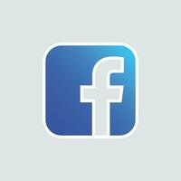 Facebook ikon vektor illustration, Facebook social media vektor ikon. f brev logotyp symbol. vektor eps 10