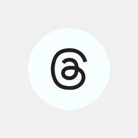 Fäden App Logo, instagram Fäden App ist ein Mikro Bloggen Plattform, entwickelt durch Facebook Meta vektor