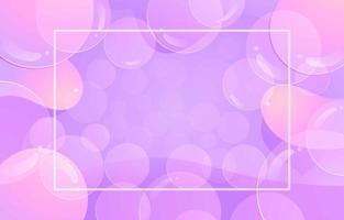 glänsande bubbla mjuk lila bakgrund vektor