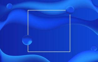 einfacher blauer flüssiger abstrakter Hintergrund vektor