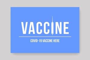 Impfstoff hier Poster vektor