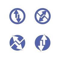 Internet-Kabel-Logo und Symbole Internet-Kabel-Logo und Symbole Pfeile Logo-Design vektor