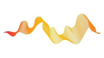abstrakt Hintergrund mit Orange Welle Gradient Linien auf Weiß Hintergrund. modern Technologie Hintergrund, Welle Design. Vektor Illustration