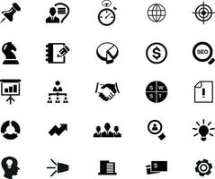 digital marknadsföring ikoner uppsättning . digital marknadsföring packa symbol vektor element