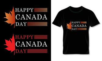 Lycklig kanada dag typografi t skjorta design för firande av kanada dag. vektor