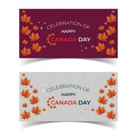 glücklich Kanada Tag, National Tag von Kanada Feier. Hintergrund mit Feuerwerk. vektor