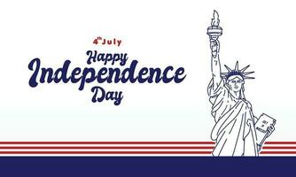 glücklich Unabhängigkeit Tag USA Hintergrund vektor
