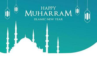 islamic ny år vektor bakgrund
